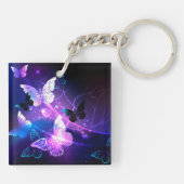 背景（蝶の夜） キーホルダー (裏面)