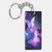 背景（蝶の夜） キーホルダー (正面左)