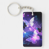 背景（蝶の夜） キーホルダー (正面)