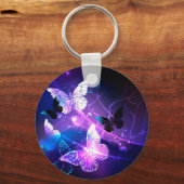 背景（蝶の夜） キーホルダー (正面)