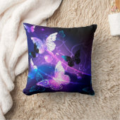背景（蝶の夜） クッション (ブランケット)
