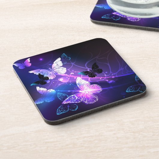 背景（蝶の夜） コースター (左側)