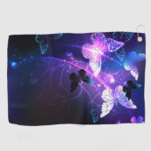 背景（蝶の夜） ゴルフタオル (横)