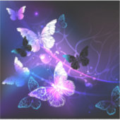 背景（蝶の夜） シール (正面)