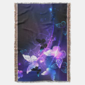 背景（蝶の夜） スローブランケット (正面縦)