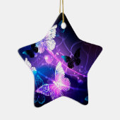 背景（蝶の夜） セラミックオーナメント (右)