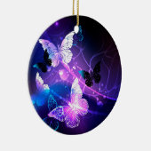 背景（蝶の夜） セラミックオーナメント (右)