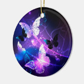 背景（蝶の夜） セラミックオーナメント (左)