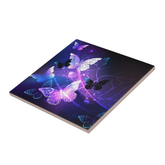 背景（蝶の夜） タイル (側面)