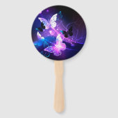 背景（蝶の夜） ハンドファン (裏面)