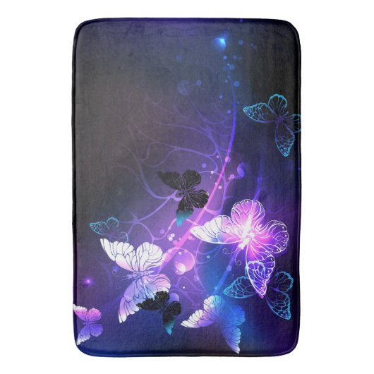 背景（蝶の夜） バスマット (正面縦)