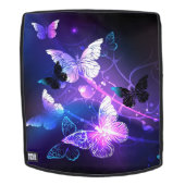 背景（蝶の夜） バックパック (取り外し可フェース)