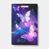 背景（蝶の夜） バッジ (裏面)