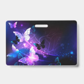 背景（蝶の夜） バッジ (裏面)