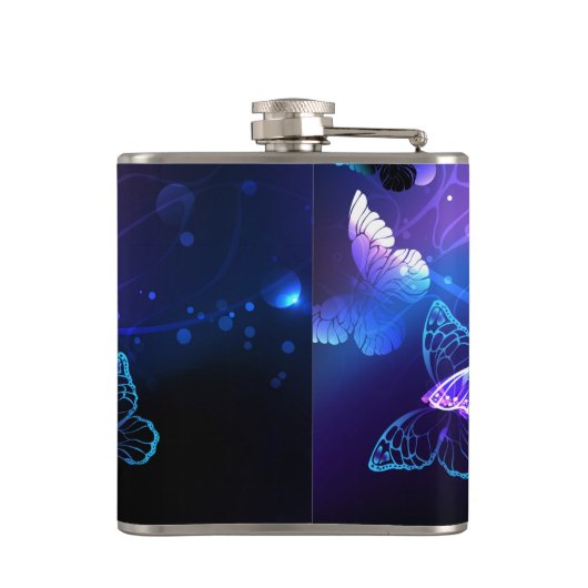 背景（蝶の夜） フラスク (裏面)