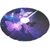 背景（蝶の夜） ブラッシュドポリエステルツリースカート (アングル)