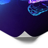 背景（蝶の夜） ポスター (角)