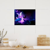 背景（蝶の夜） ポスター (キッチン)