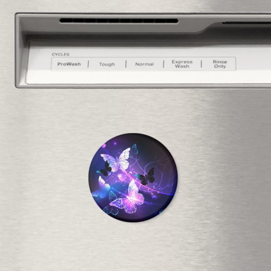 背景（蝶の夜） マグネット (インサイチュ (食洗機))