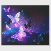 背景（蝶の夜） ラッピングペーパー (フラット)