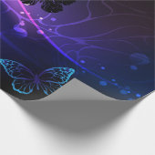 背景（蝶の夜） ラッピングペーパー (角)