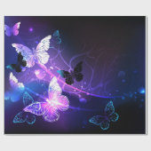 背景（蝶の夜） ラッピングペーパー (フラット)