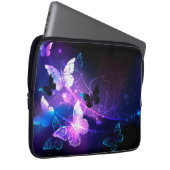 背景(蝶の夜) ラップトップスリーブ (正面右)