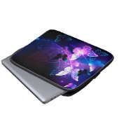 背景(蝶の夜) ラップトップスリーブ (正面下部)