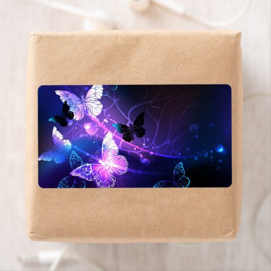 背景（蝶の夜） ラベル (インサイチュ)