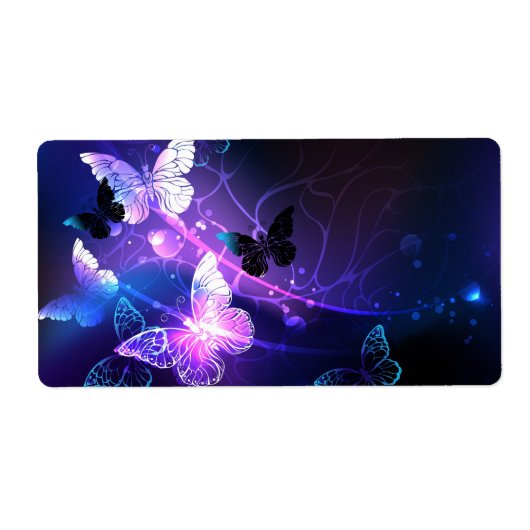 背景(蝶の夜) ラベル (正面)