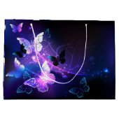 背景（蝶の夜） ラージペーパーバッグ (裏面)