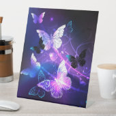 背景（蝶の夜） 台座サイン (インサイチュ)