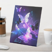 背景（蝶の夜） 台座サイン (インサイチュ)