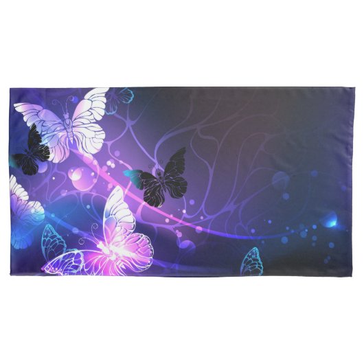 背景（蝶の夜） 枕カバー (正面)