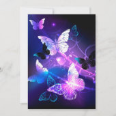 背景（蝶の夜） 案内状 (正面)