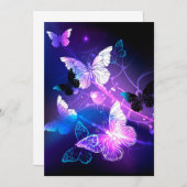 背景（蝶の夜） 案内状 (正面/裏面)