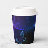 背景（蝶の夜） 紙コップ (裏面)