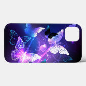 背景（蝶の夜） Case-Mate iPhoneケース (裏面 (横))