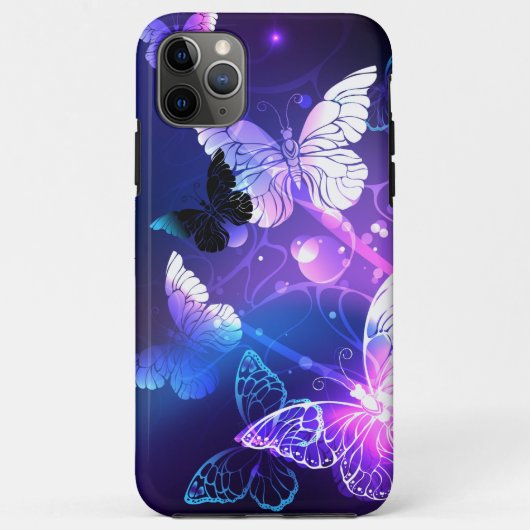 背景（蝶の夜） Case-Mate iPhoneケース (裏面)
