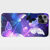 背景（蝶の夜） iPhoneケース (裏面横)