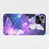 背景（蝶の夜） iPhoneケース (裏面横)