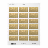 背景 – 金ゴールド《写真》ぼけ味グリッターライト ラベル (フルシート)