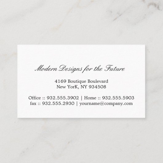 背景（青） 名刺 (裏面)