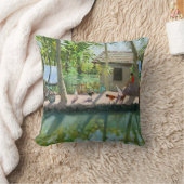 背水インド クッション (ブランケット)