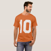 背番号10番スポーツ大好き友達 Tシャツ (正面フル)