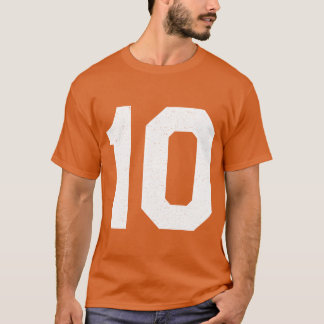 背番号10番スポーツ大好き友達 Tシャツ