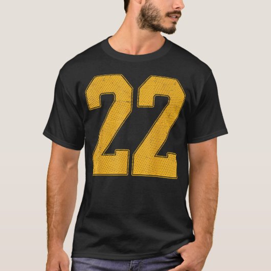 背番号22 ユニフォーム スポーツチーム ジャージ Tシャツ (正面)