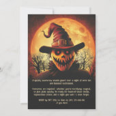 背筋がゾッとするようなハロウィンバッシュ!招待状 招待状 (裏面)