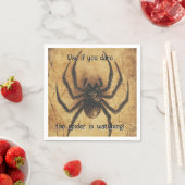 🕷️背筋がヒリヒリするスパイダーハロウィンバッシュ スタンダードカクテルナプキン (インサイチュ)
