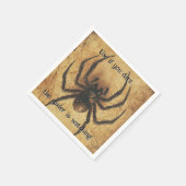🕷️背筋がヒリヒリするスパイダーハロウィンバッシュ スタンダードカクテルナプキン (角)